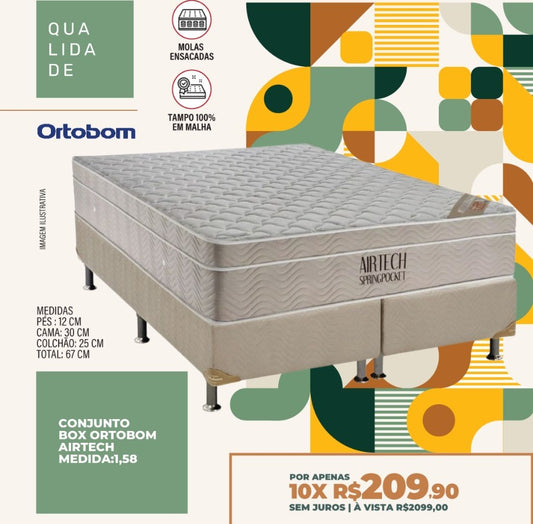 CONJUNTO BOX ORTOBOM AIRTECH