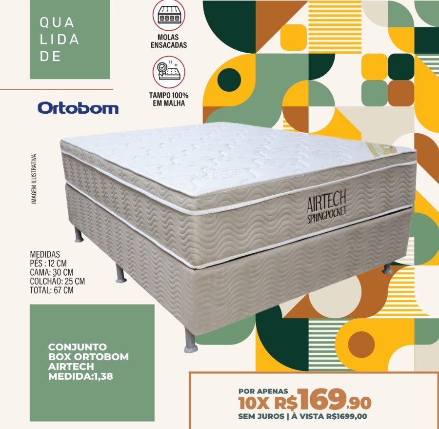 CONJUNTO BOX ORTOBOM AIRTECH