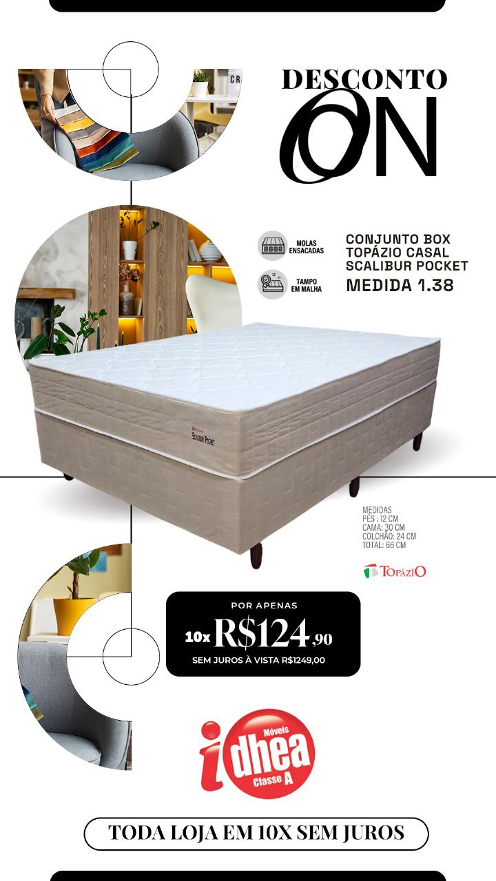 Conj. box Topázio Casal Scalibur Pocket