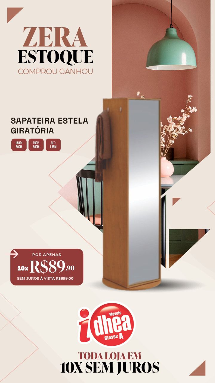 Sapateira Estela Giratória