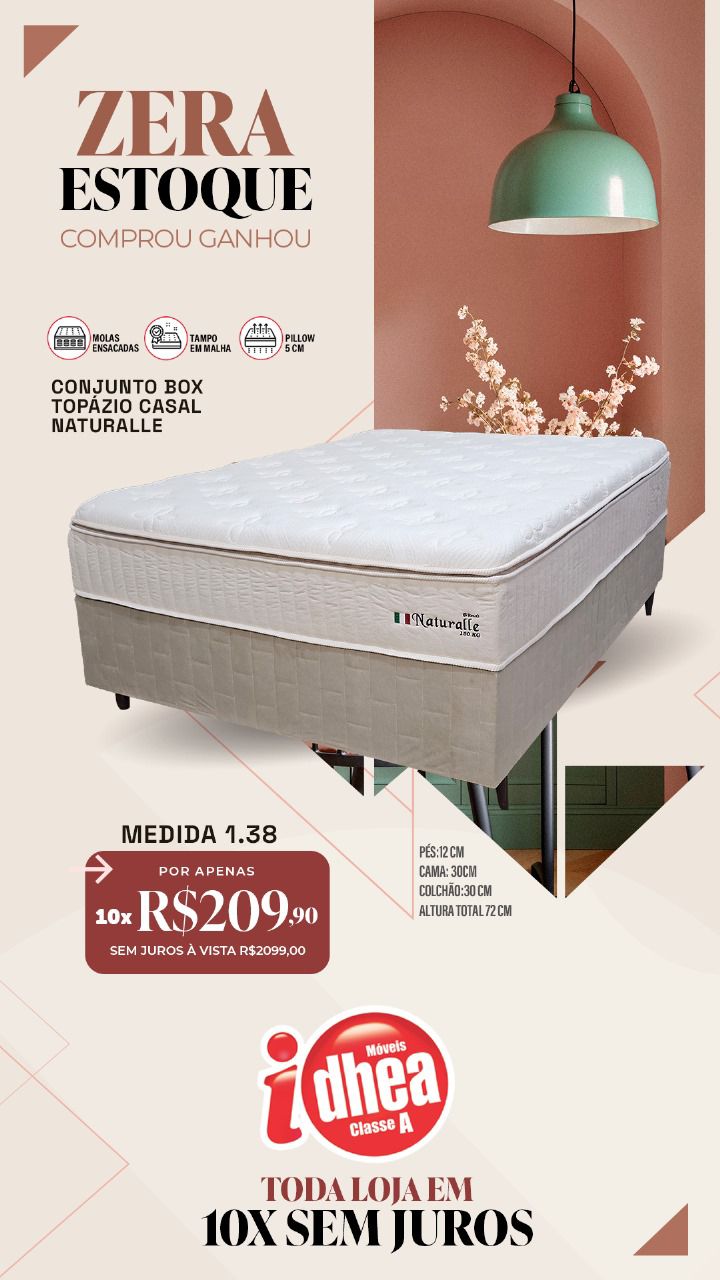Conj. box Topázio Casal Naturalle 1.38