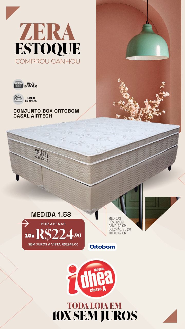 Conj. box ortobom Casal Airtech
