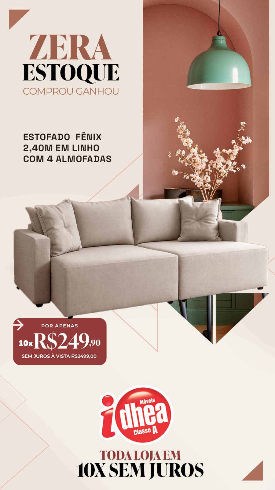 Estofado Fênix Retrátil 2.40