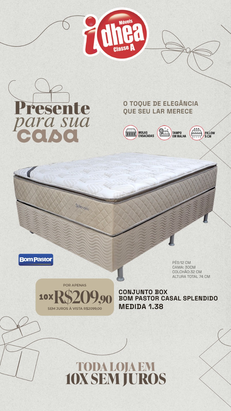 Conj. box Bom pastor casal Splendido