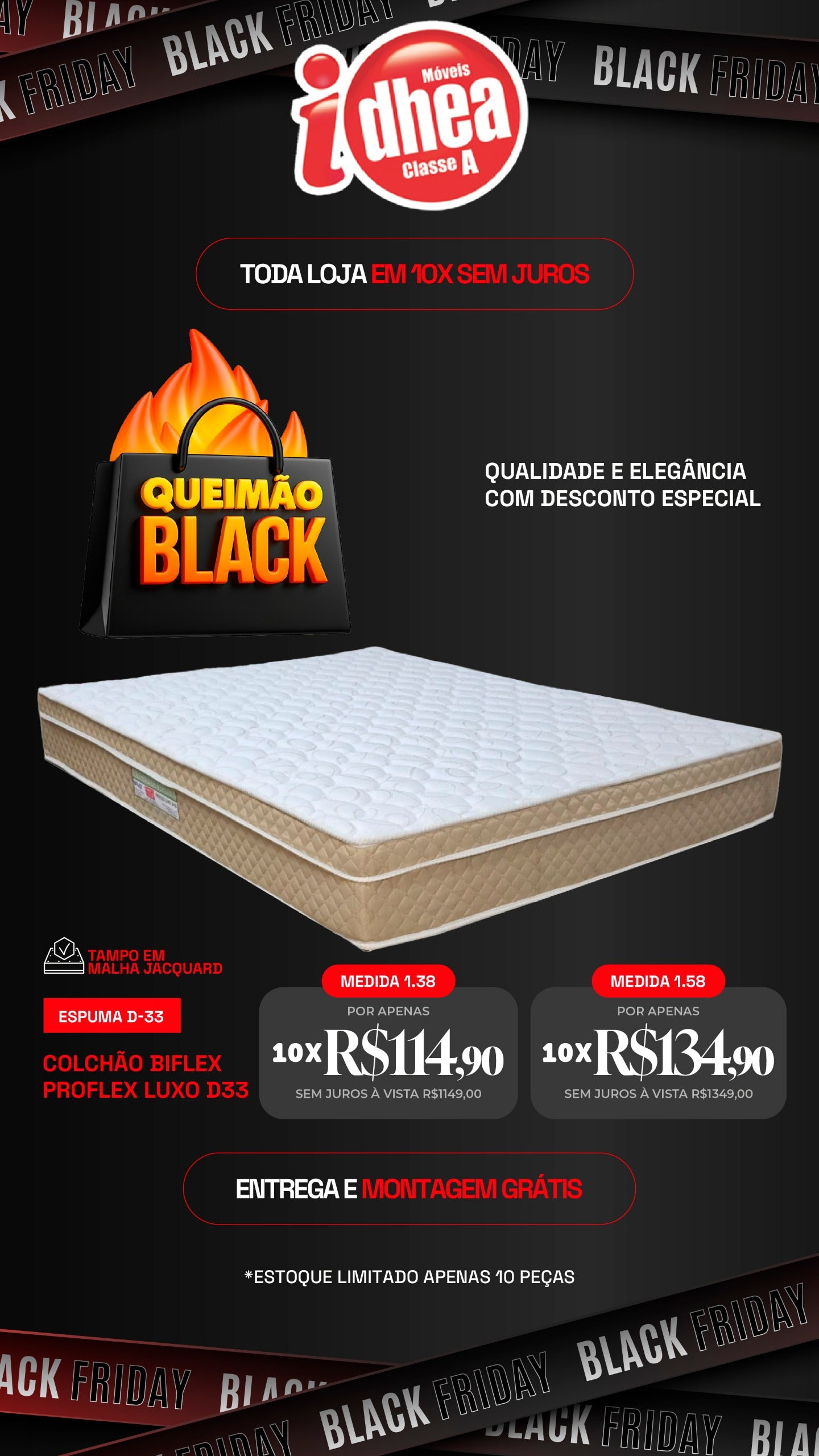 Colchão Biflex Proflex Luxo D-33