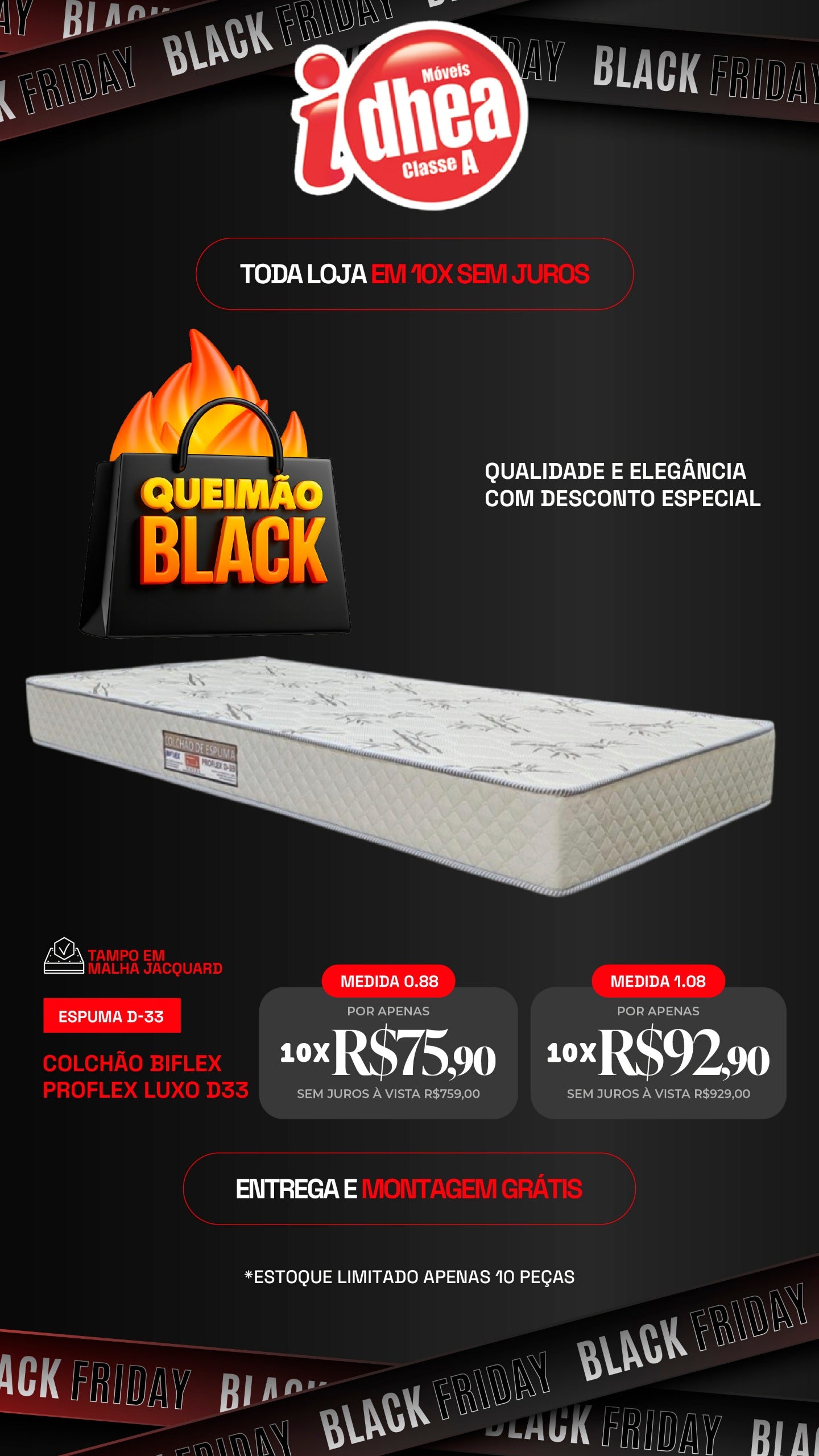 Colchão Biflex Proflex Luxo