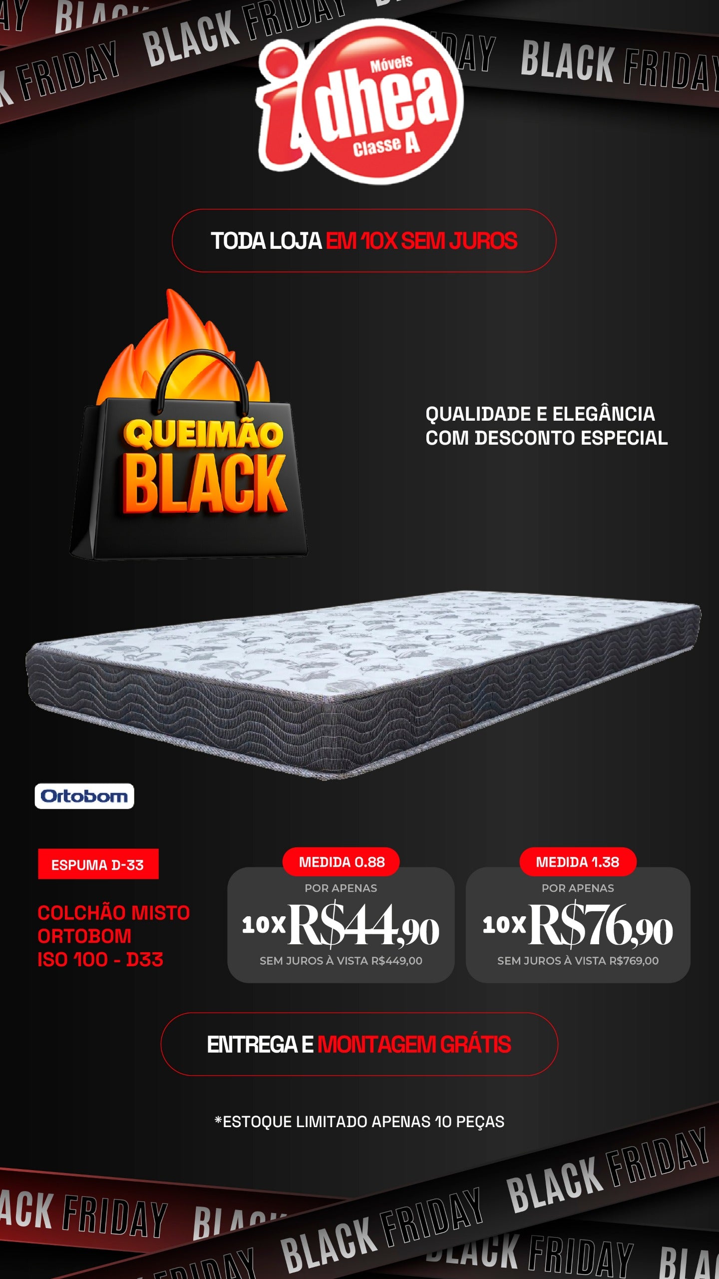 Colchão Misto Ortobom