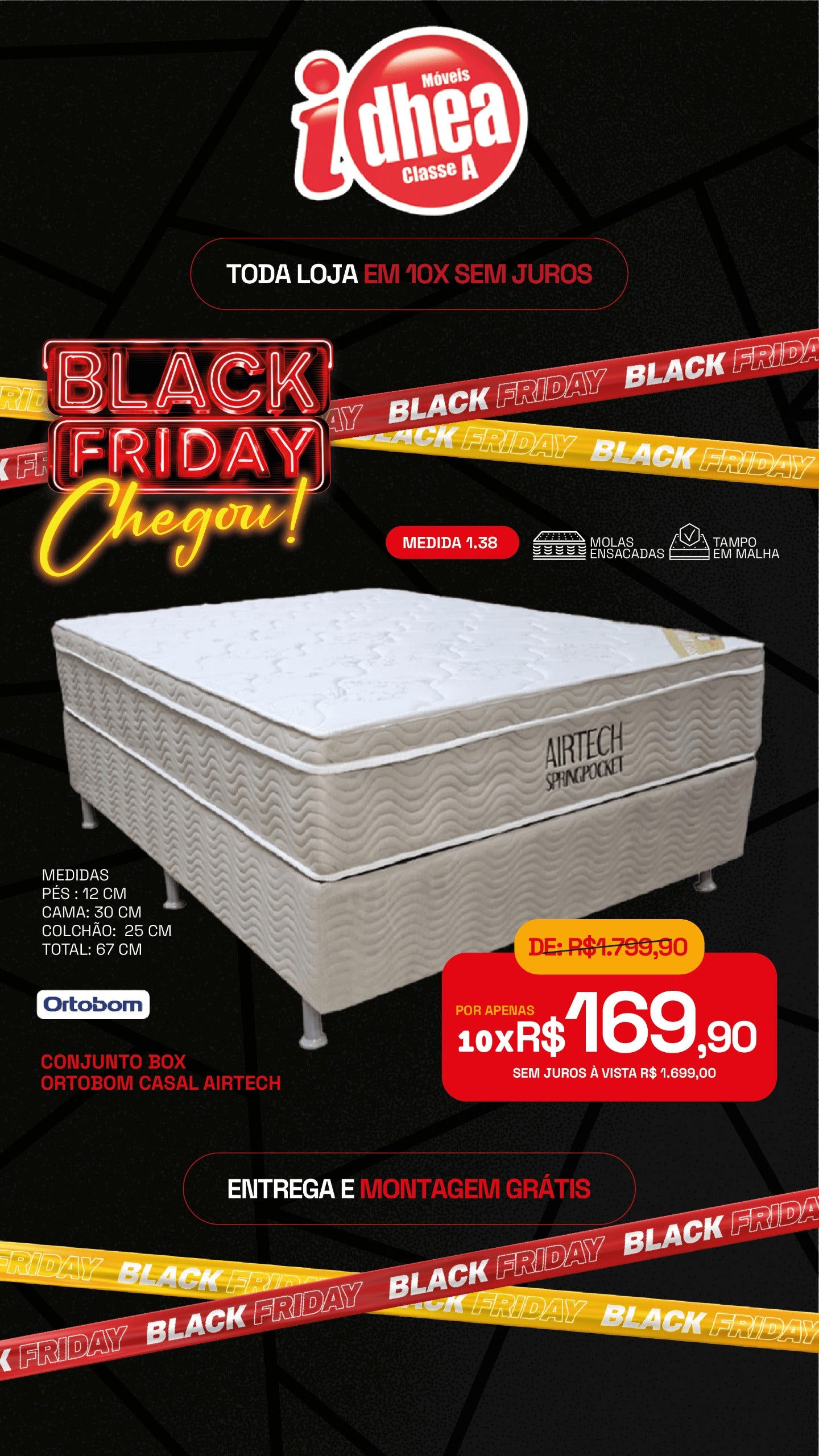 Conj. Box Ortobom Casal Airtech