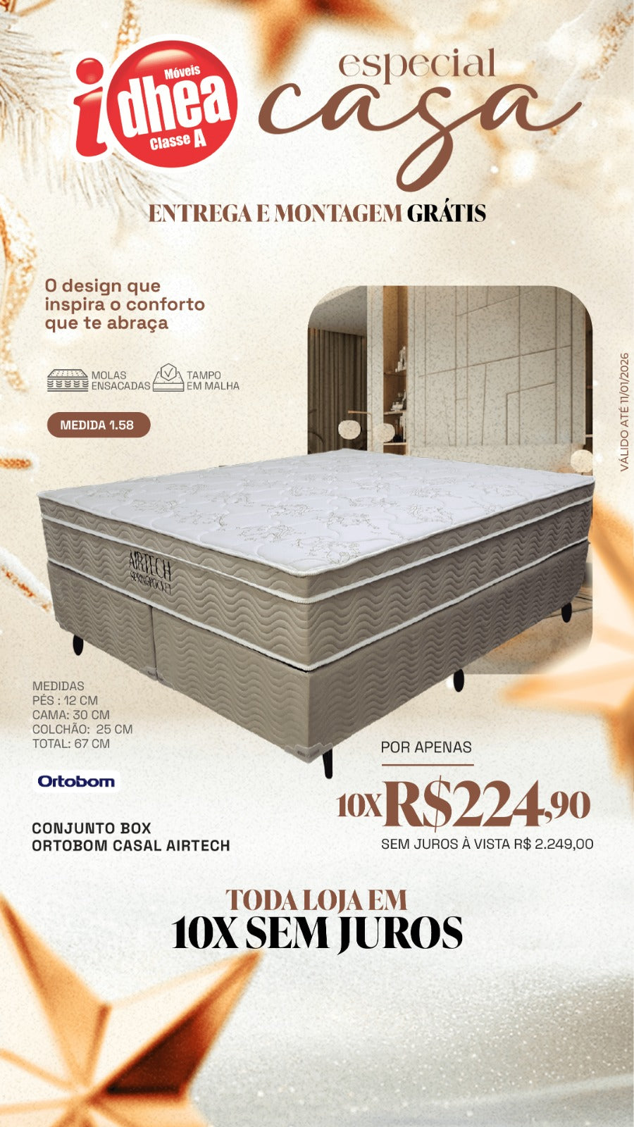 Conj. Box Ortobom Casal Airtech